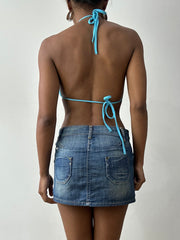 midsummer edit | Sete de diamante bikini sequin azul