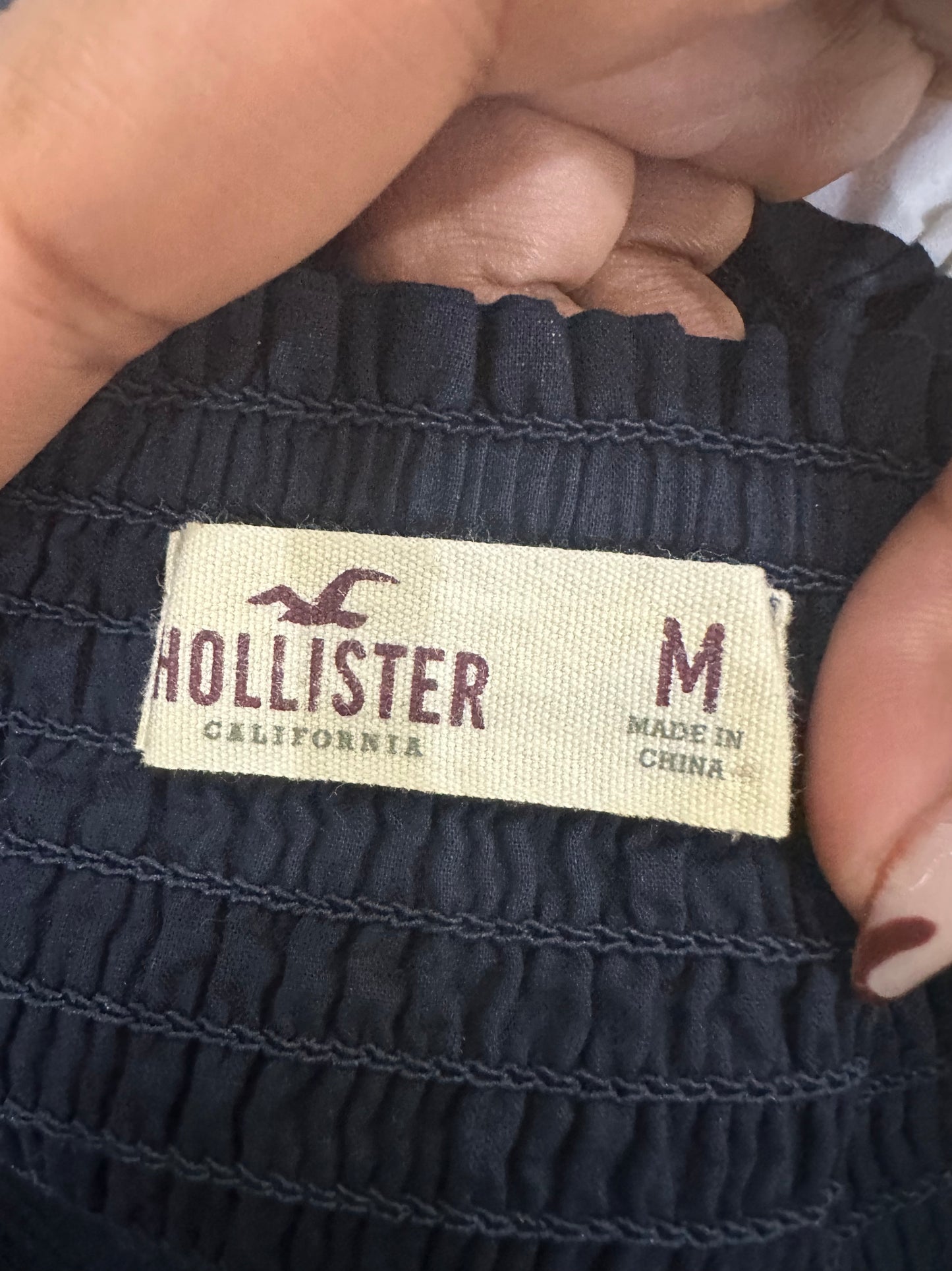 vintage edit thirty-one | medium navy blue old hollister bandeau mini dress