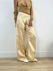‼️💻 #11 bronze satin wide leg trousers