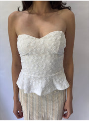 Devil trägt prada | kleines/mittelweißes Bandeau-Top