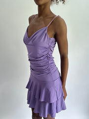 olivia rodrigo drop | taille: S · couleur: violet · article: robe · détails: drapé + plissé + longueur mini