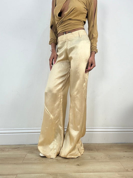 ‼️💻 #11 bronze satin wide leg trousers
