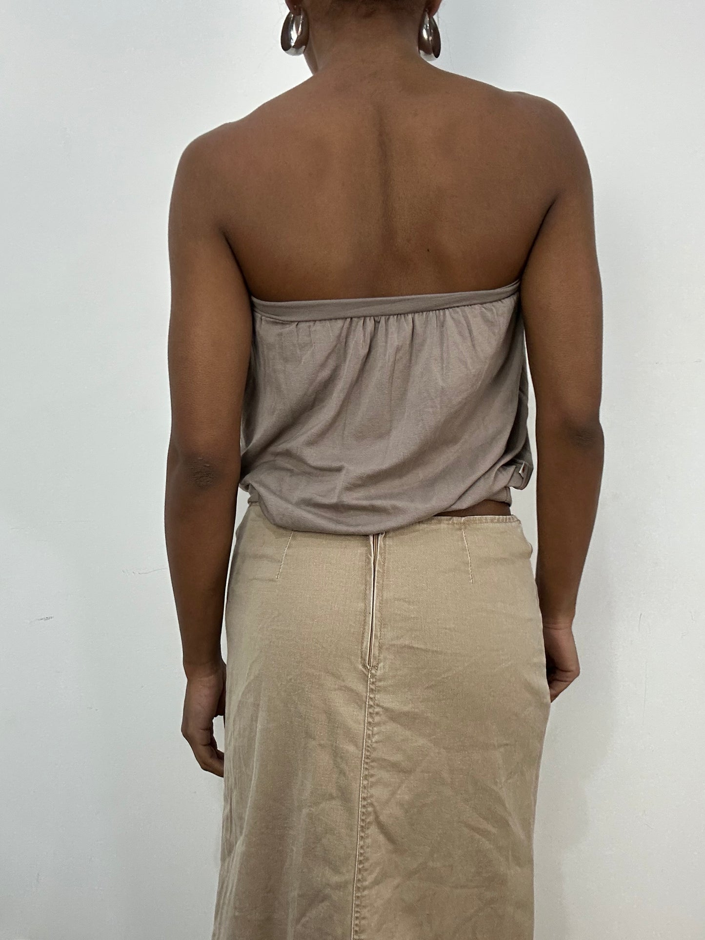 vintage edit: indie sleaze | small brown bandeau top