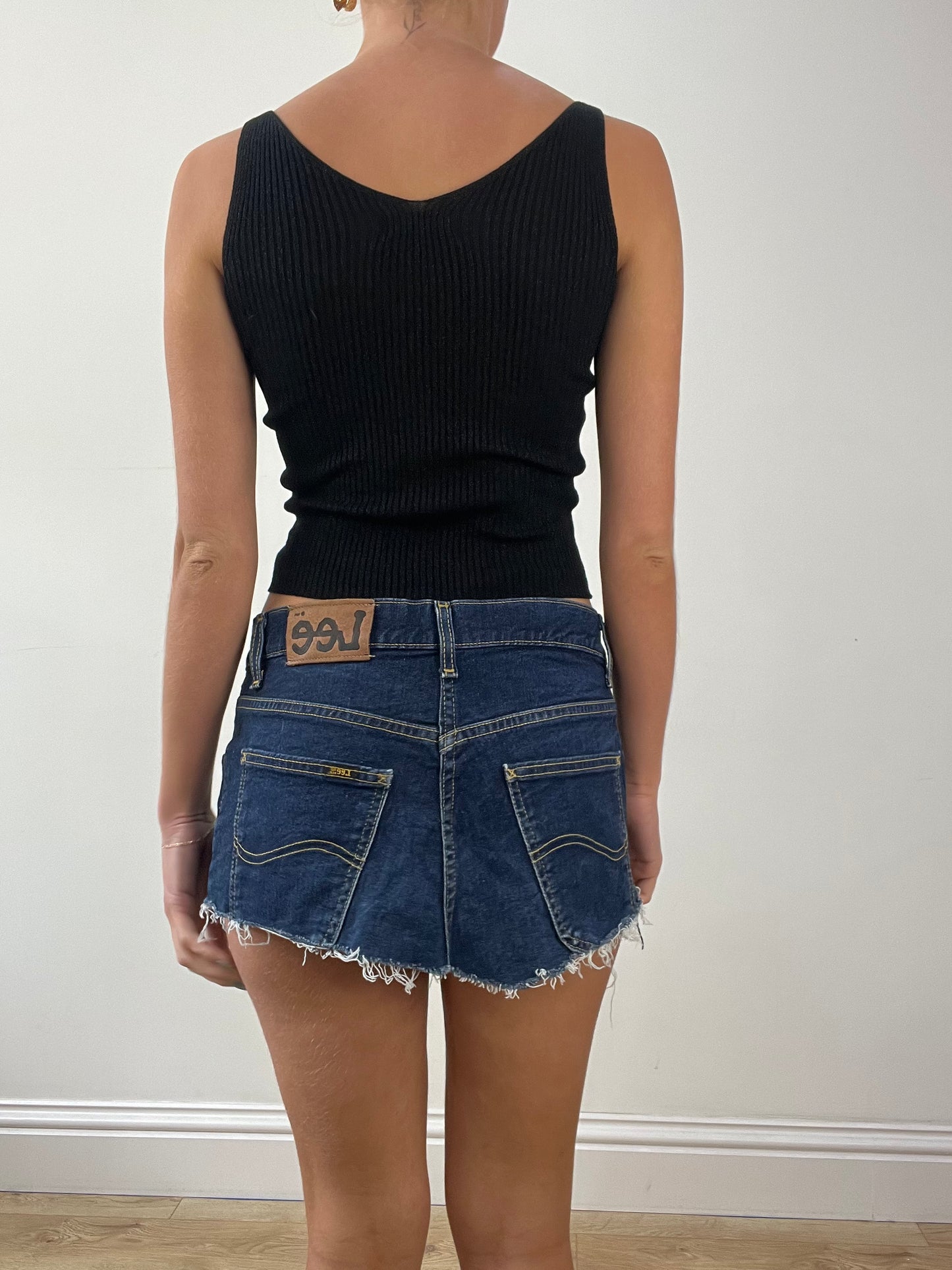 GIRLBAND DROP | xs black ribbed cami