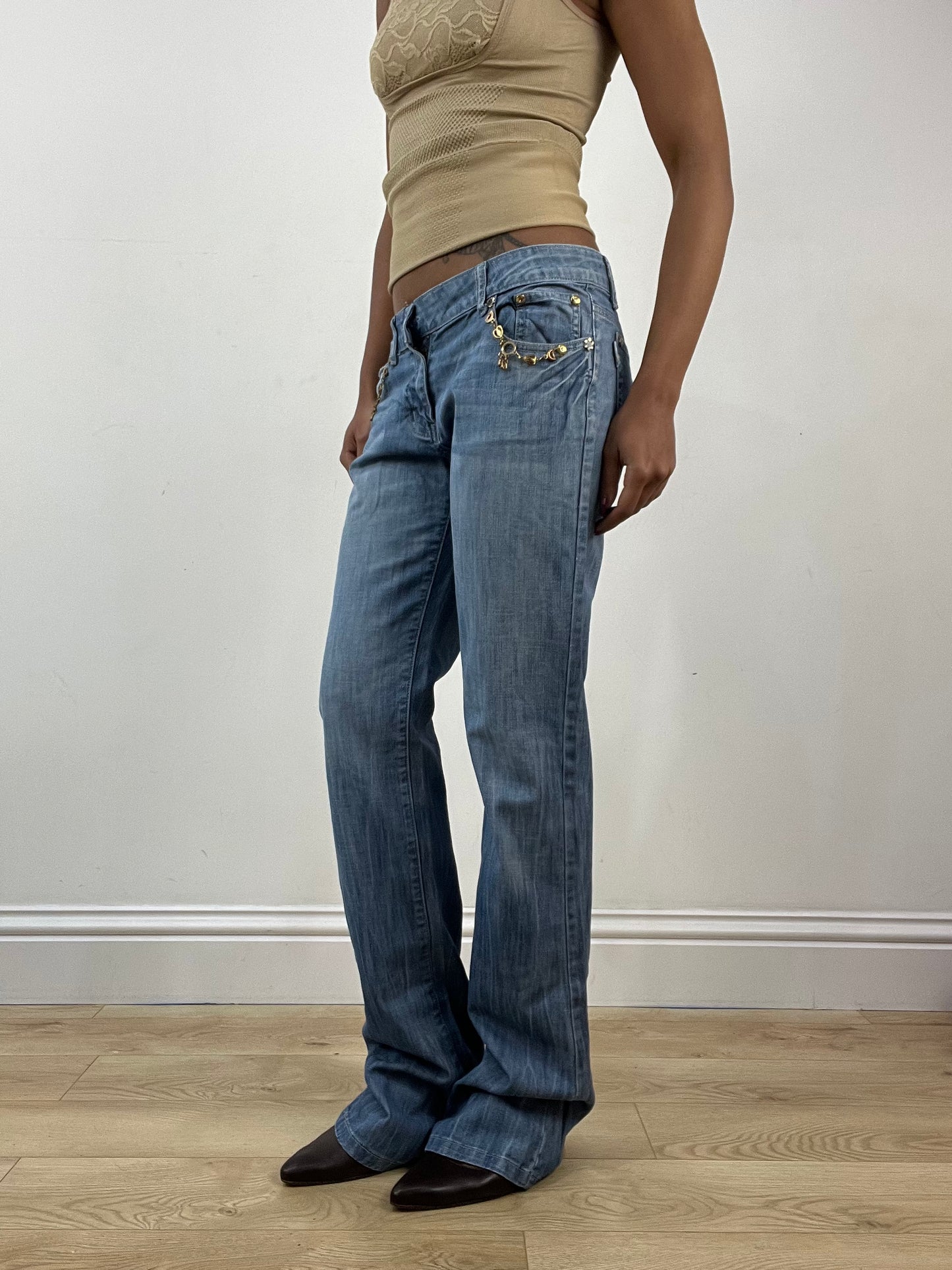 🪡BEST PICKS | small blue denim straight leg jeans