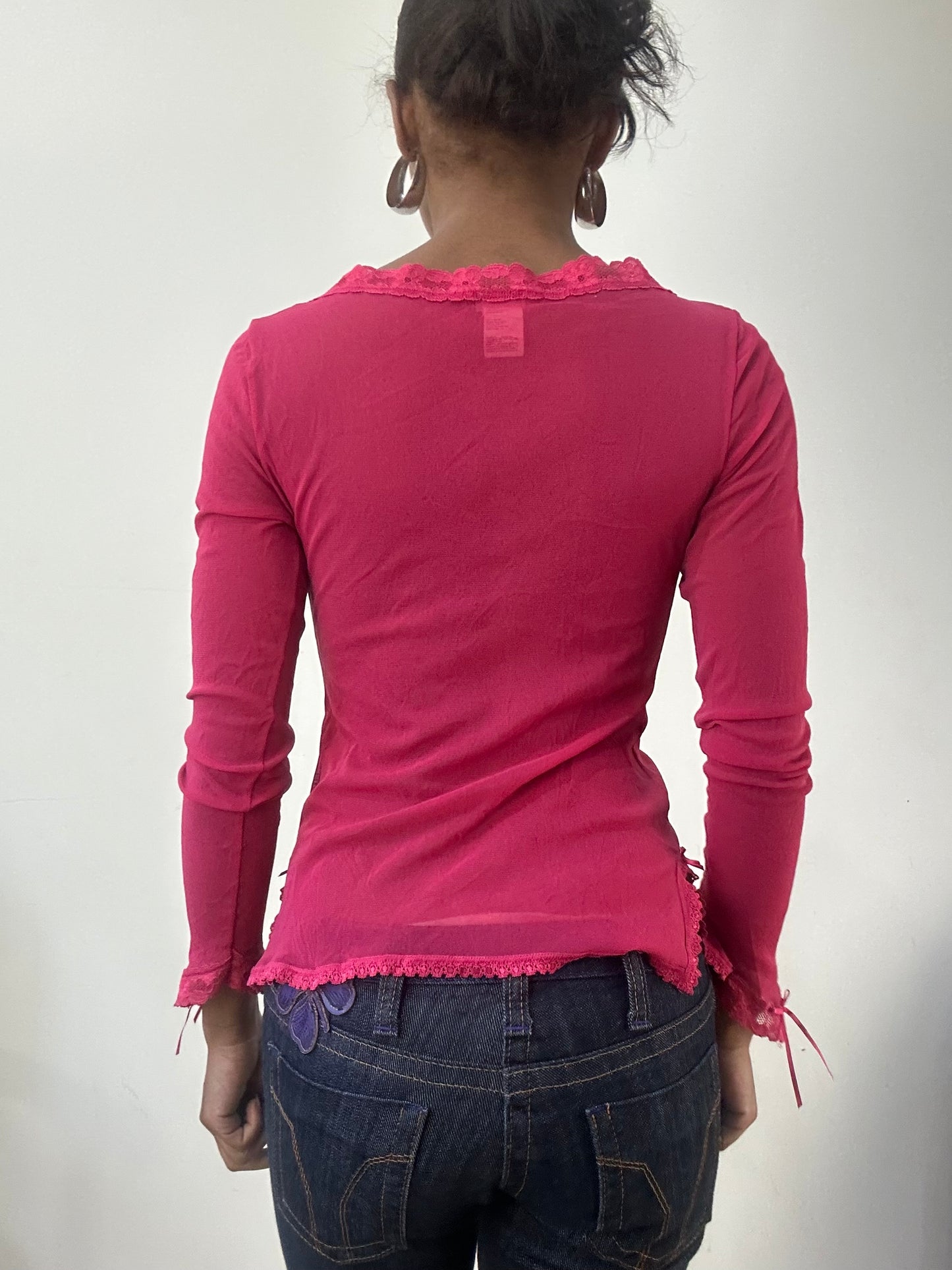 AUTUMN EDIT | small pink intimissimi sheer long sleeve top