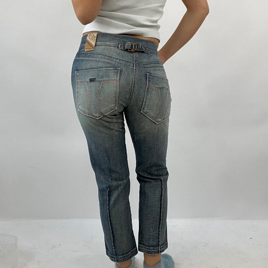 12 DAYS OF XMAS DROP | small blue miss sixty cropped jeans