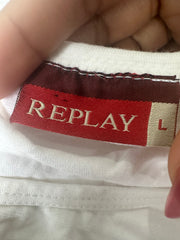 טי־שירט ⁨replay⁩ – לבן – מידה ⁨s⁩ – ⁨best picks⁩