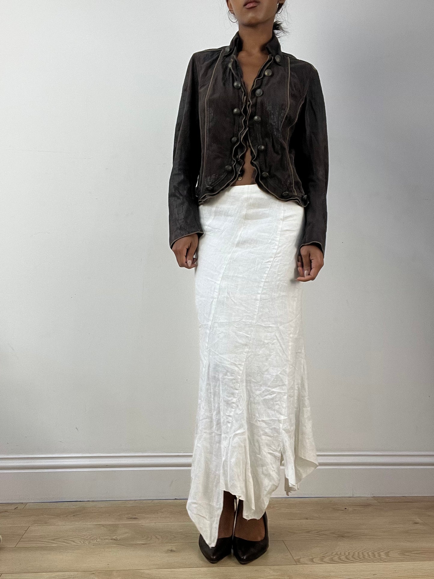 BEST PICKS | medium brown suede style button up jacket