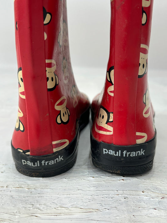 ⭐️ vintage edit: halloween | UK2 red paul frank wellington boots