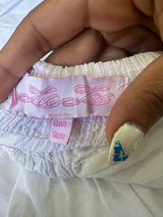 sailor drop | taille: S · couleur: blanc · article: haut bandeau · détails: longueur mini