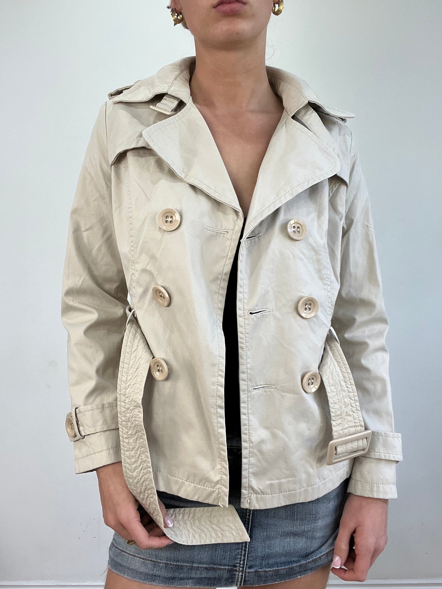 vintage edit twenty | small beige trench style coat