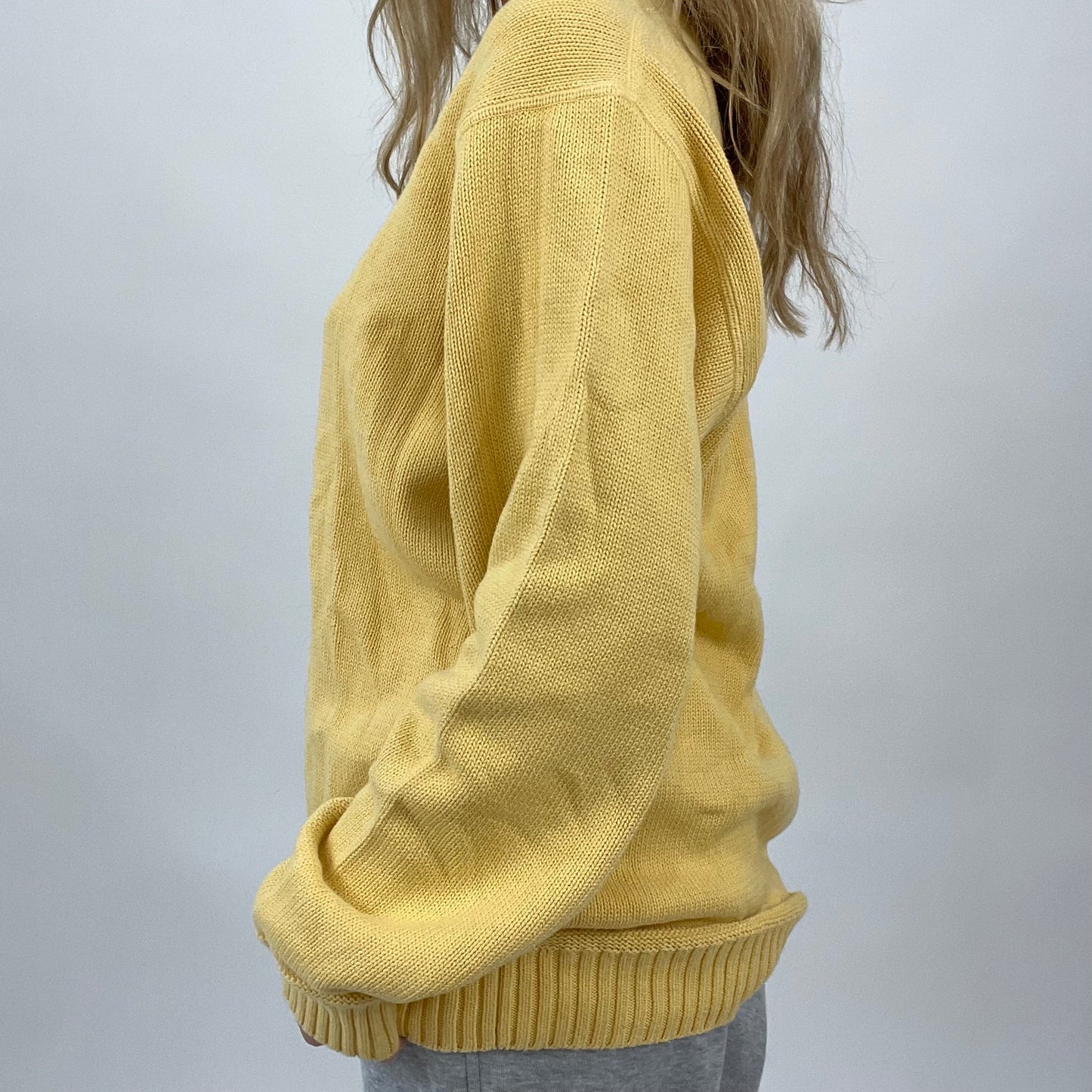 💻BLOKECORE DROP | yellow tommy hilfiger knitted jumper - xl