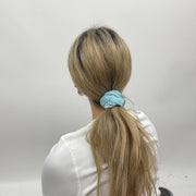 💻⭐️ | icy blue velvet scrunchie
