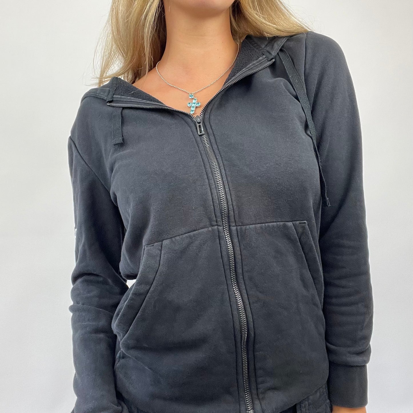 POSH AND BECKS DROP | small black adidas hoodie