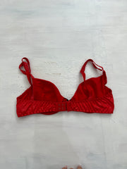 SUMMER SOLSTICE DROP | small red satin bra