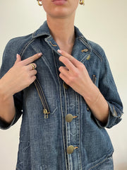 💻BEST PICKS | الزرقاء المتوسطة العلامة القديمة bershka قميص أسلوب