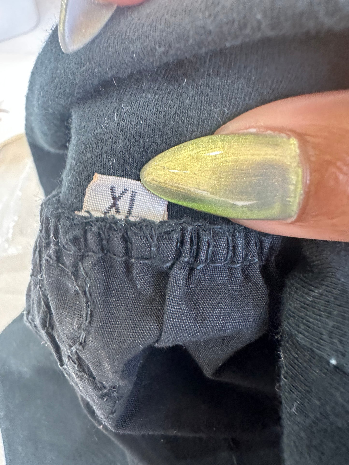 french summer drop | small black broiderie mini skirt