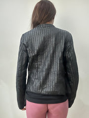2016 edit | small black leather dual zip jacket