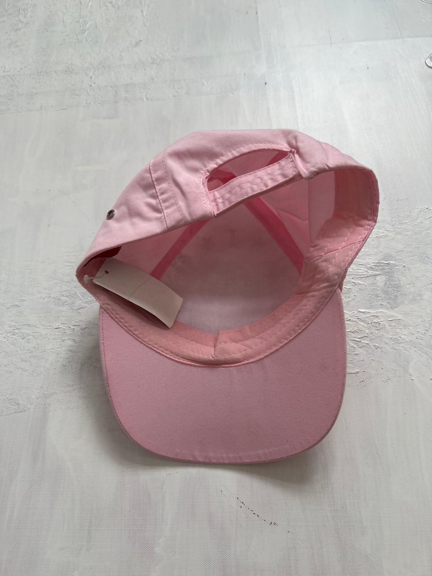 BRAT GIRL SUMMER DROP | pink just cavalli cap with ‘just cavalli’ spell out