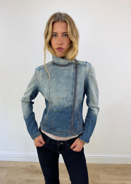 small orsay denim biker jacket