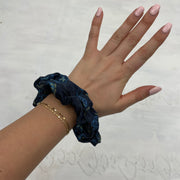 ⭐️ | #2 penguin print blue scrunchie