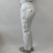 💚 90s MINIMALISM DROP | small white cargo trousers