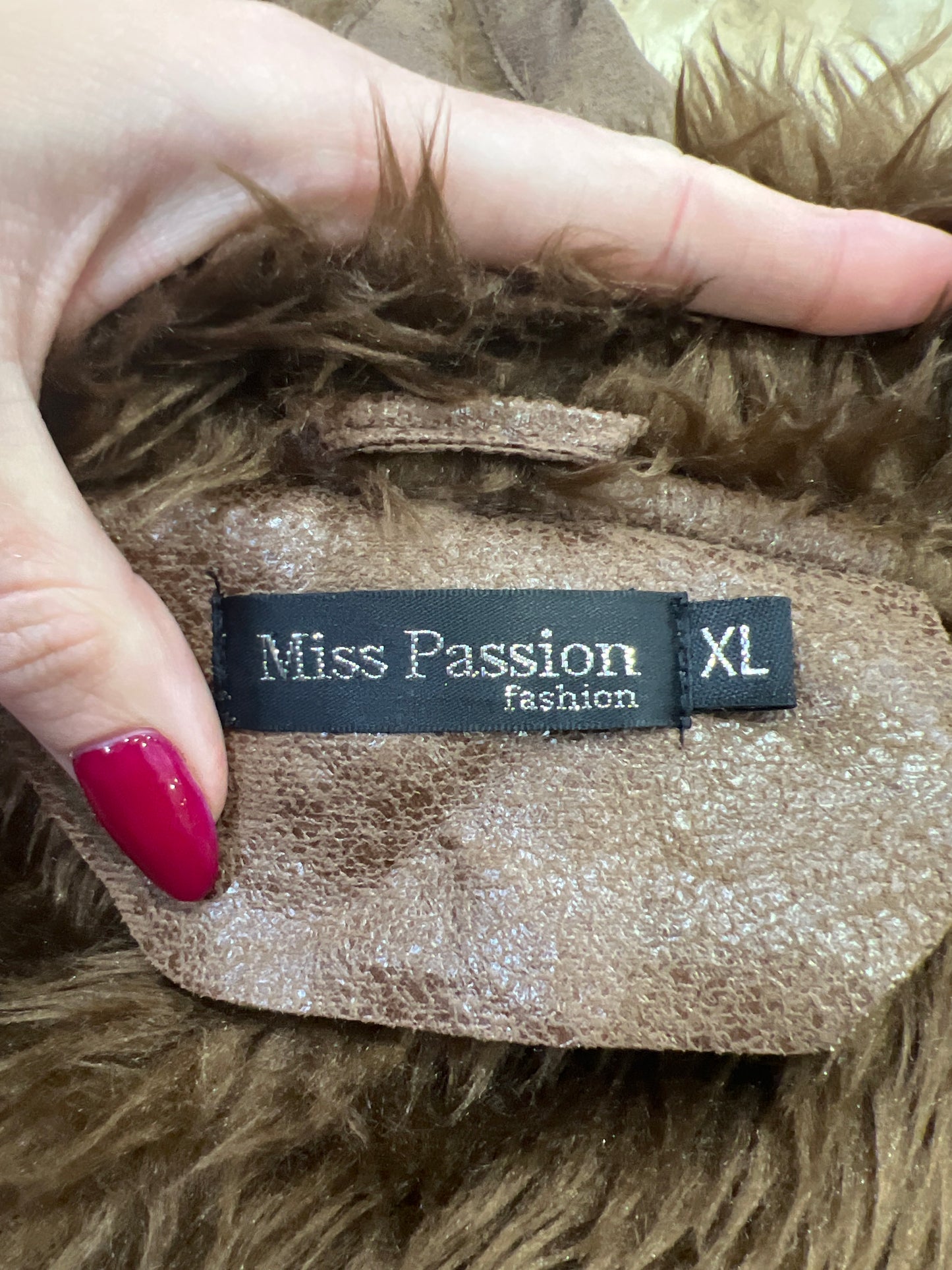 vintage edit twelve | medium brown faux fur jacket