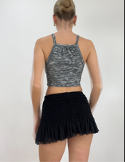 💻‼️💚 extra small grey ruched top