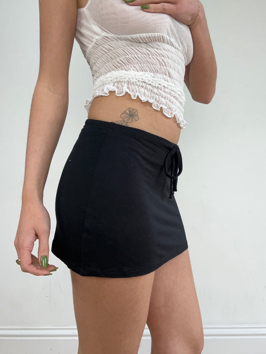 #354 SAMPLE SALE | extra small black mini skirt