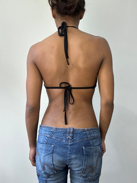 BEST PICKS | small black sequin bikini top