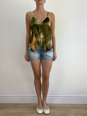 summer edit | small green and orange cami with tie dye print