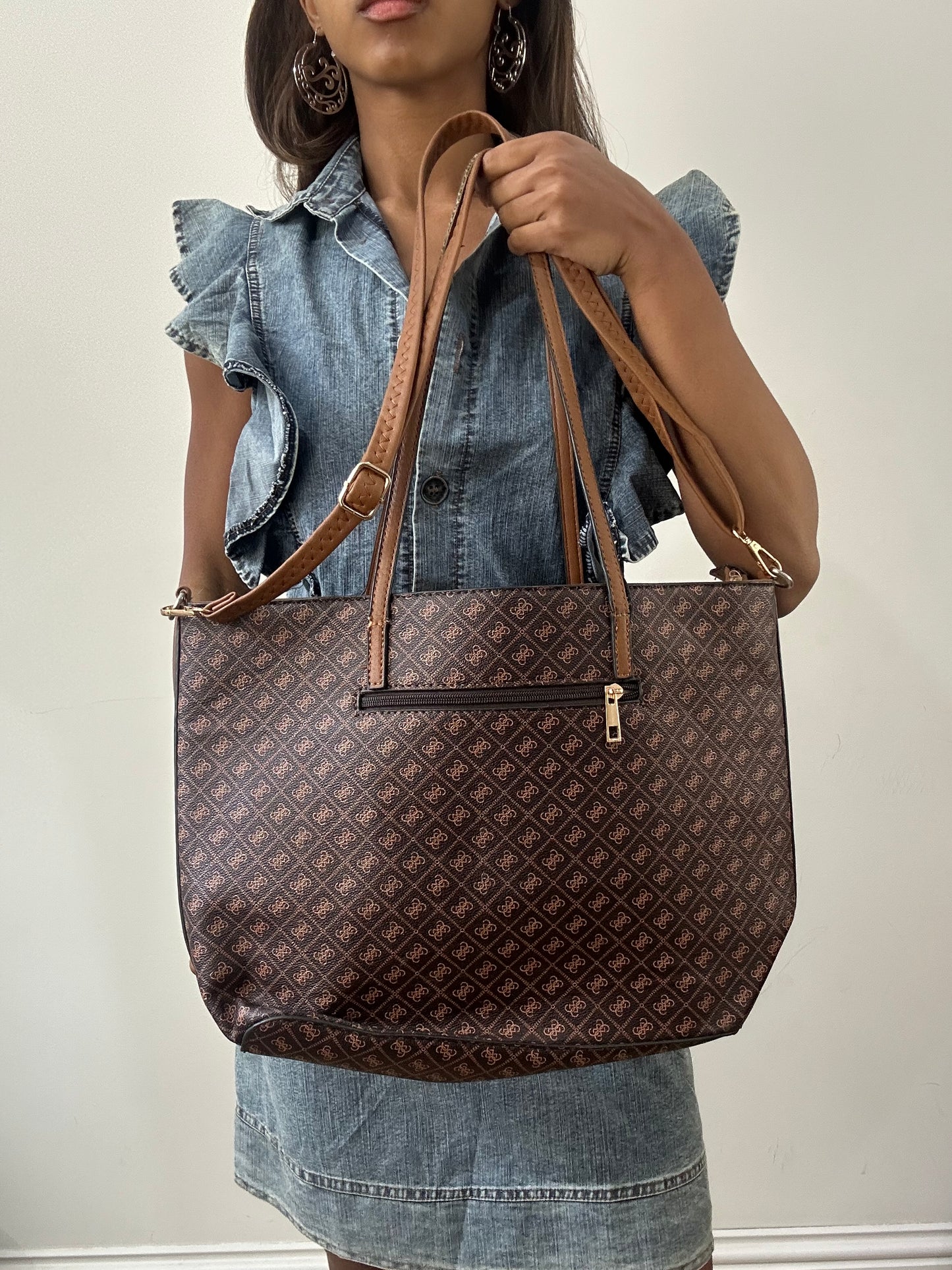 2016 edit | brown guess monogram bag