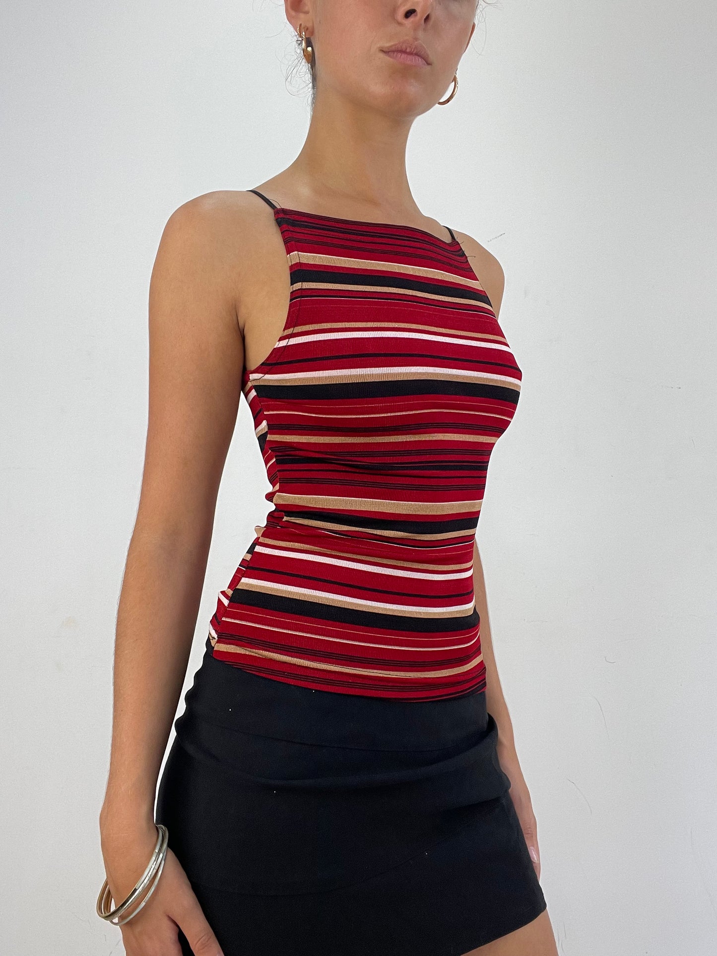 VINTAGE PICKS | small red striped cami top