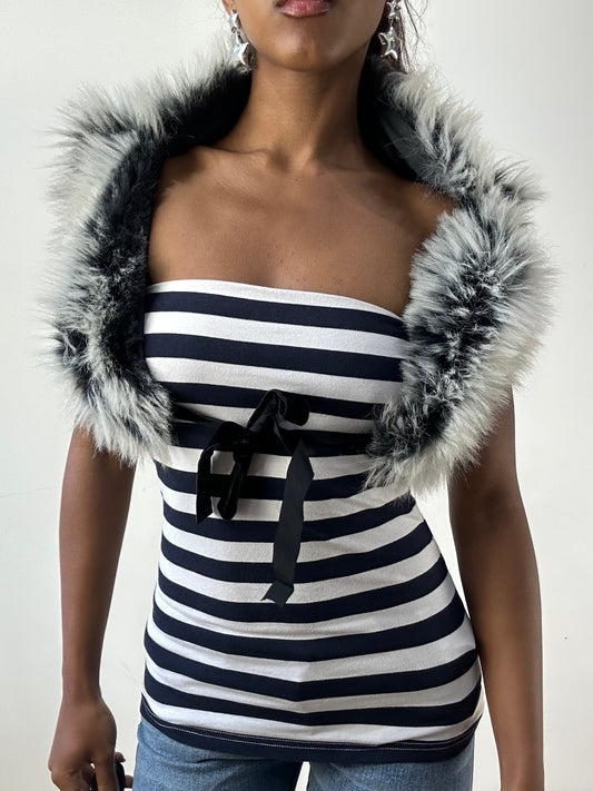 BEST PICKS | small grey faux fur shrug
