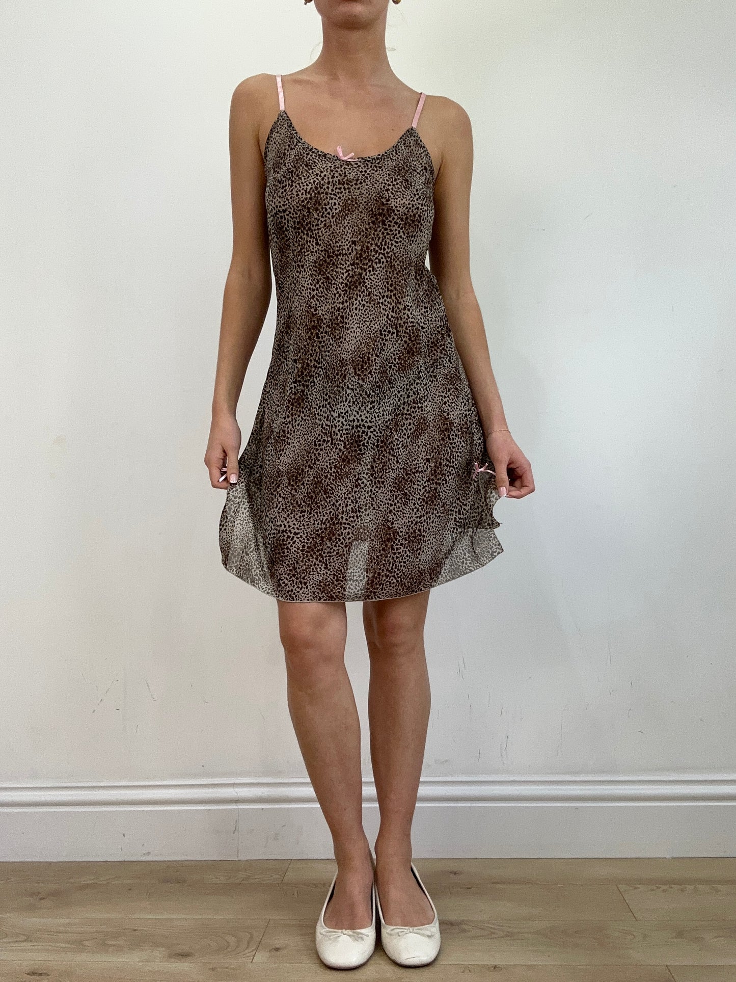 vintage edit twenty | small brown leopard print dress