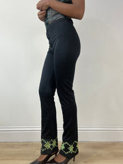 BEST PICKS | small black high waisted trousers with embroidery