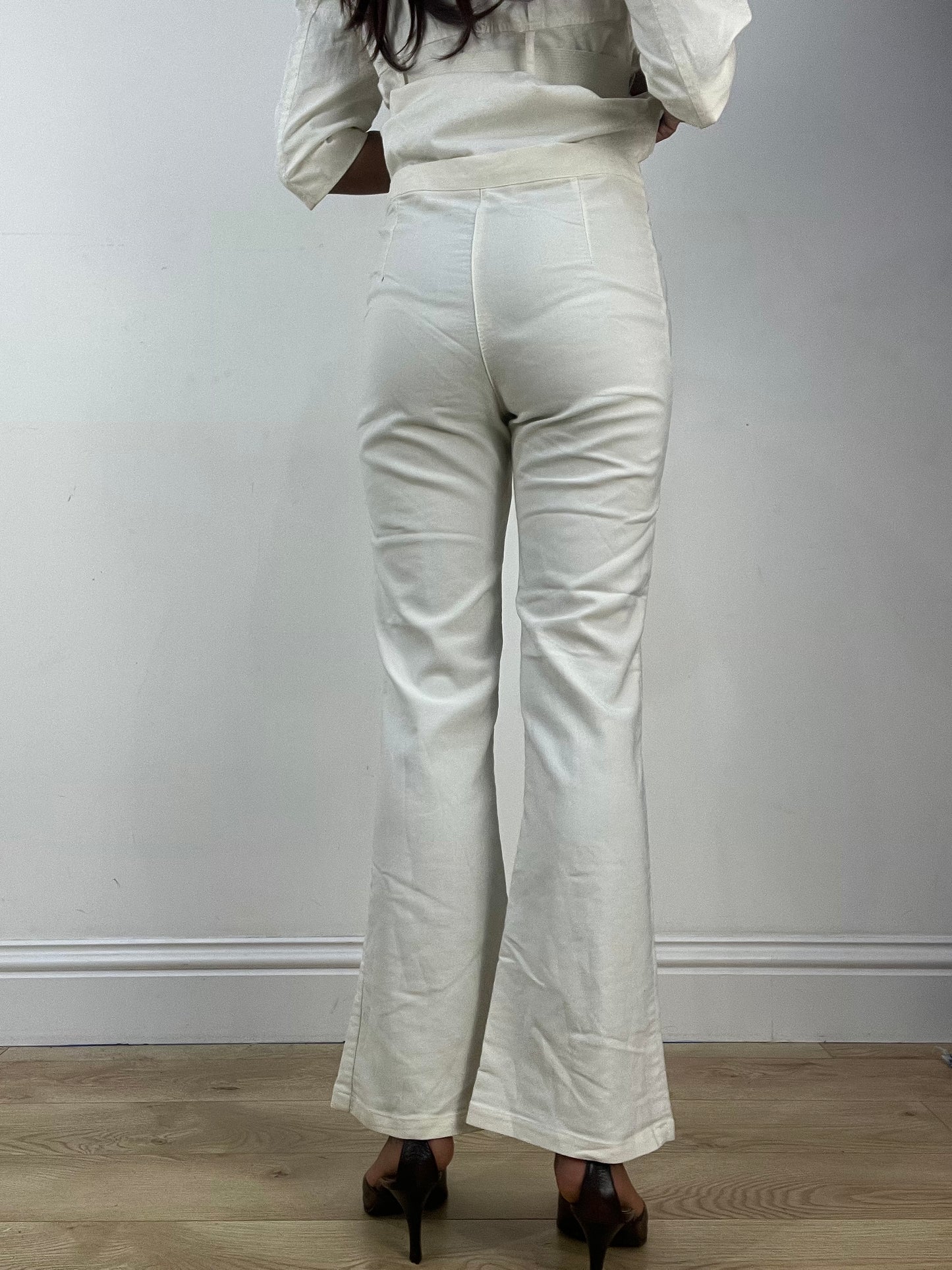 vintage edit thirty-three | small white high waisted trousers