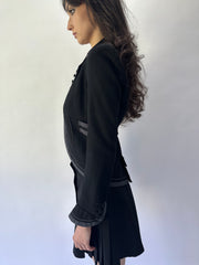 devil wears prada | small/medium black kookai بليزر المطحونة