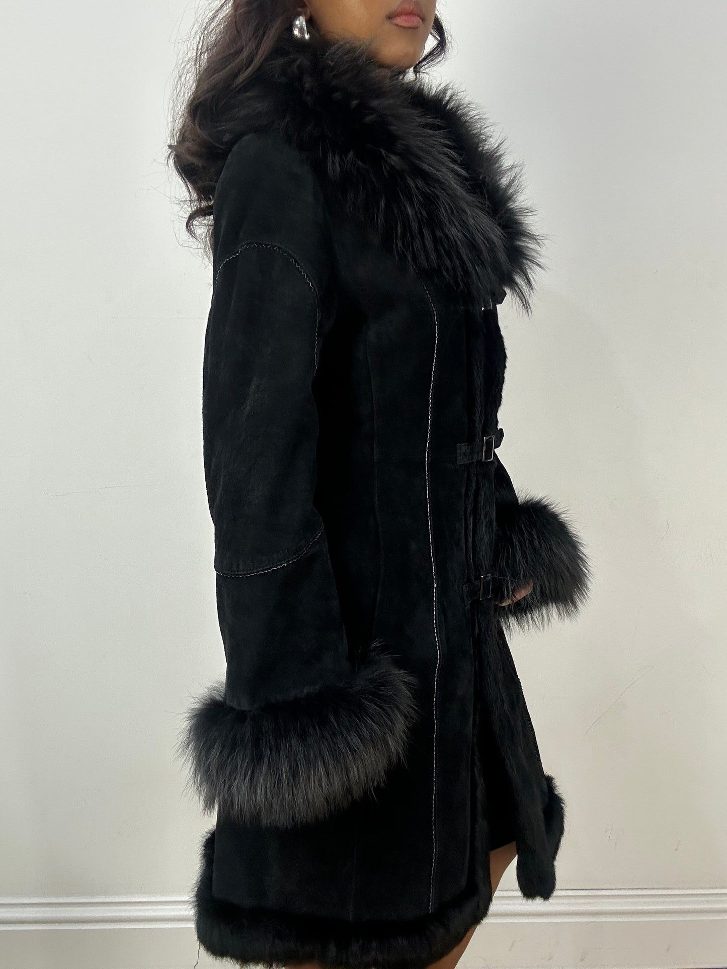 BEST PICKS | medium black faux fur afghan style coat