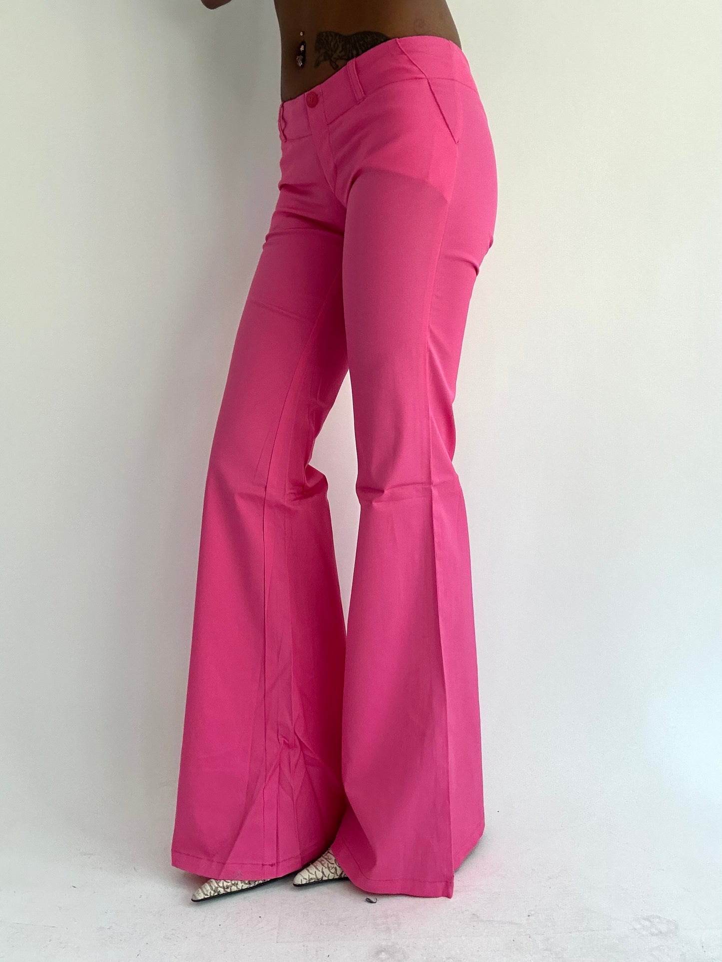 ‼️ | pink wide leg jeans