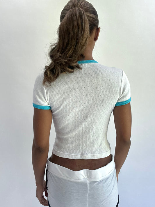 BEST PICKS | small white dolce and gabbana logo top