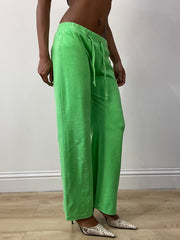 athleisure edit | Extra pequeno limão verde towelling suatpants