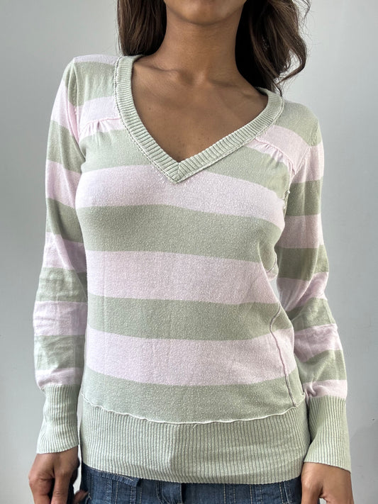 easter edit | small green and pink striped jumper
