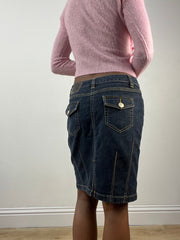 BEST PICKS | small blue espirit denim midi skirt with pocket details