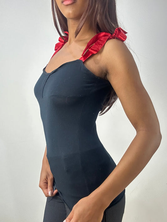 BEST PICKS | small black intimissimi cami top with ribbon straps