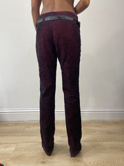 vintage edit: fashion week | small red and black denim jeans