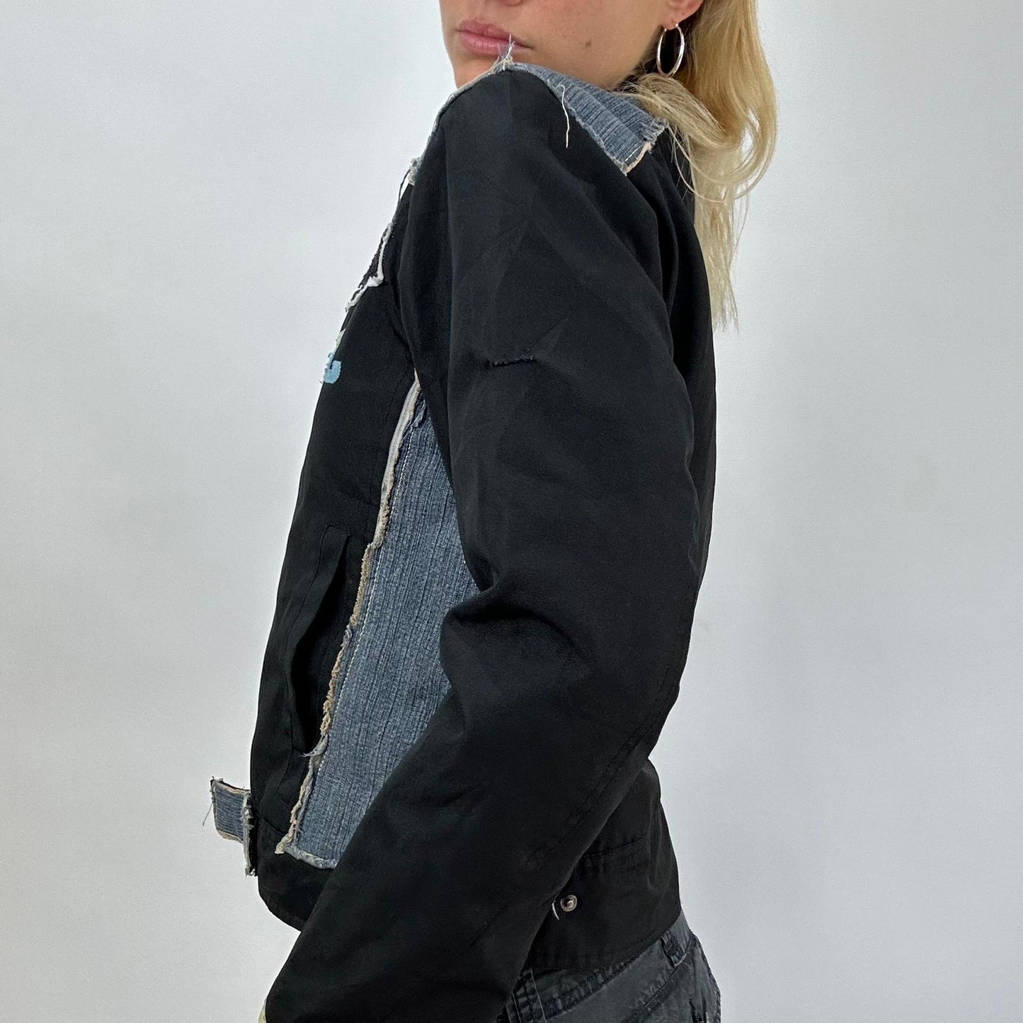💻 DROP 3 | medium black & denim racer jacket