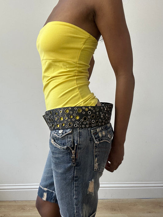 BEST PICKS | one size black oversized studded belt