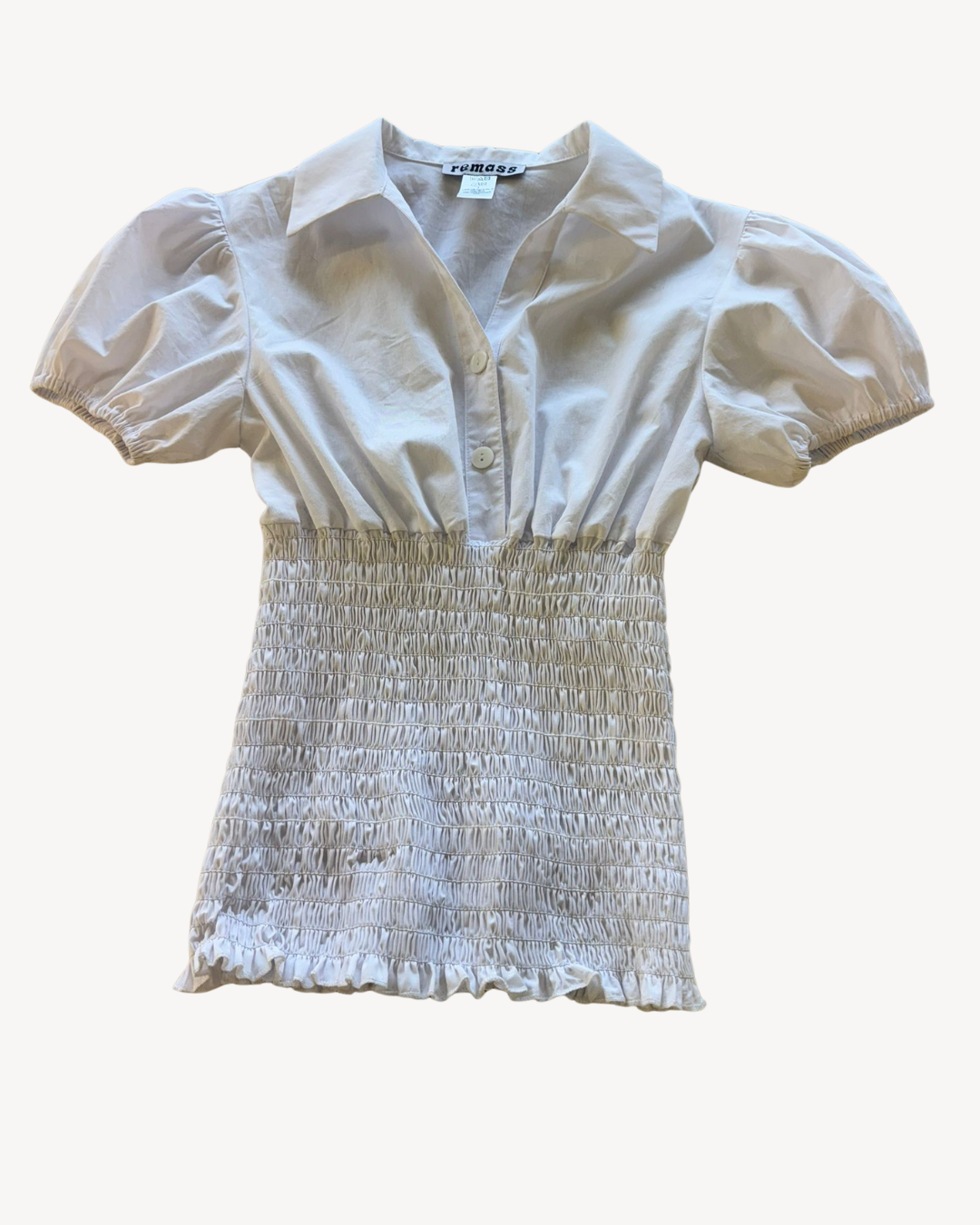 the poppy shirt in white